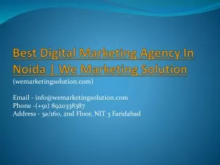360 Degree Digital Marketing Solution | We Marketing Solution