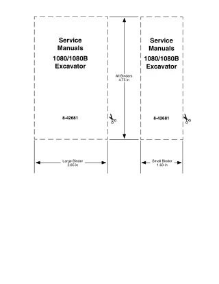 CASE 1080 Excavator Service Repair Manual