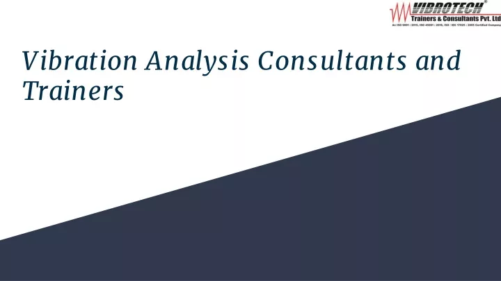 vibration analysis consultants and trainers