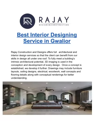 Best Interior Designing Service in Gwalior