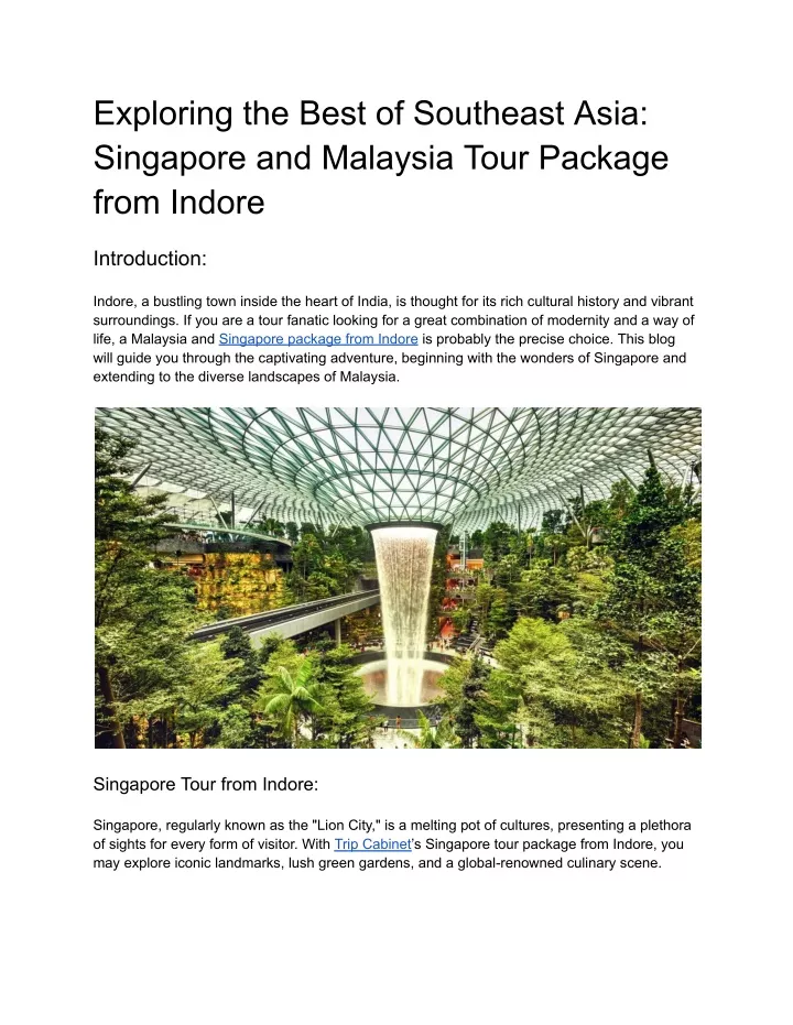 exploring the best of southeast asia singapore