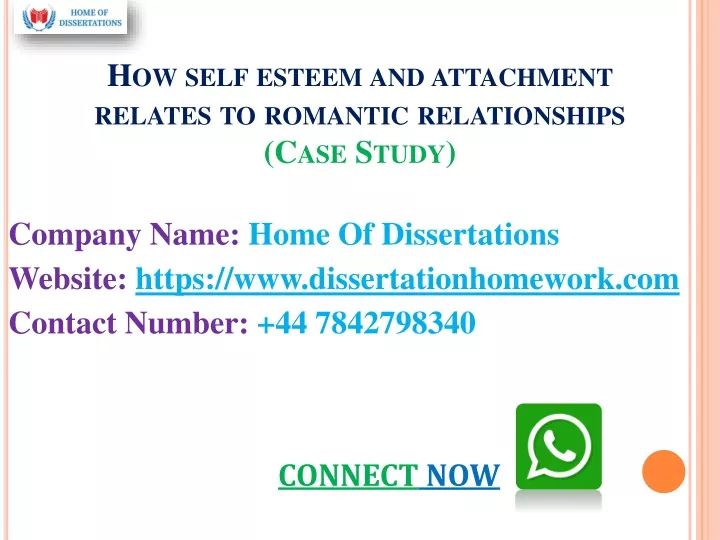 how self esteem and attachment relates to romantic relationships case study