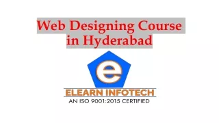 Web Designing Course in Hyderabad