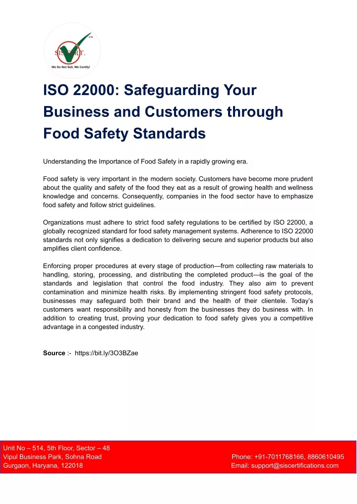iso 22000 safeguarding your business