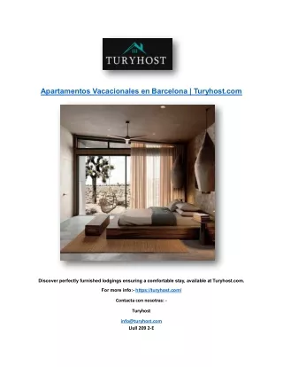 Apartamentos Vacacionales en Barcelona | Turyhost.com
