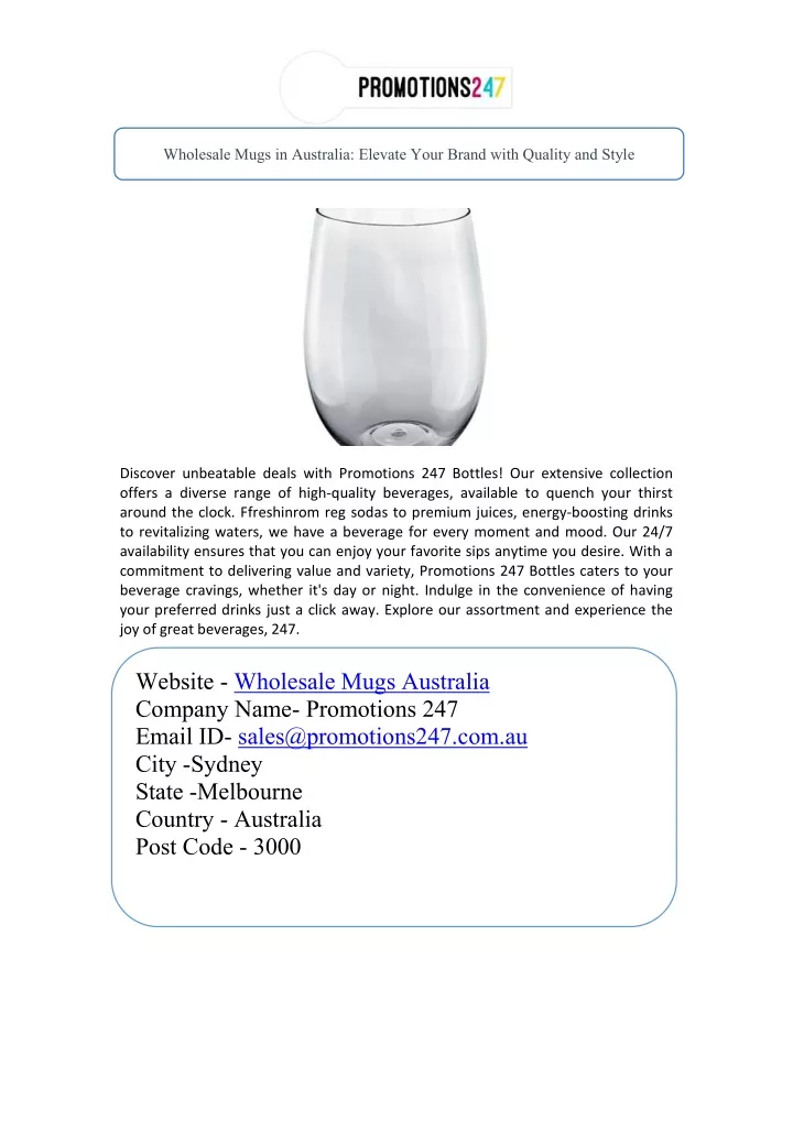 wholesale mugs in australia elevate your brand