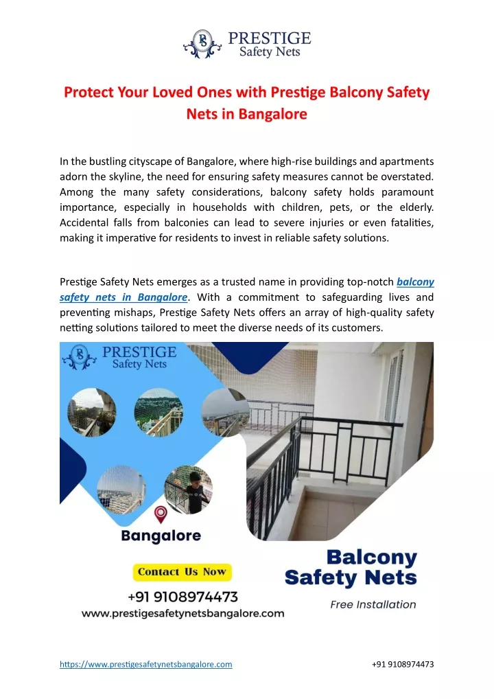 protect your loved ones with prestige balcony