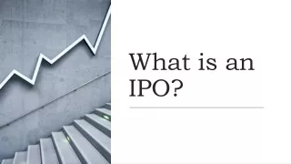 What is an IPO