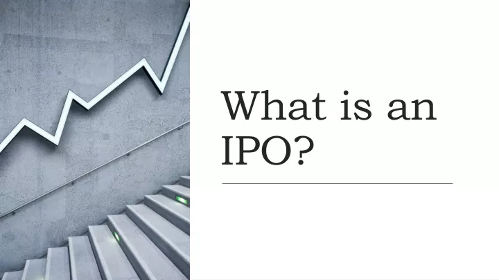 what is an ipo