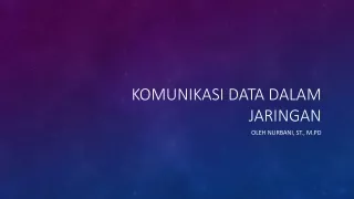 komunikasi data dalam jaringan