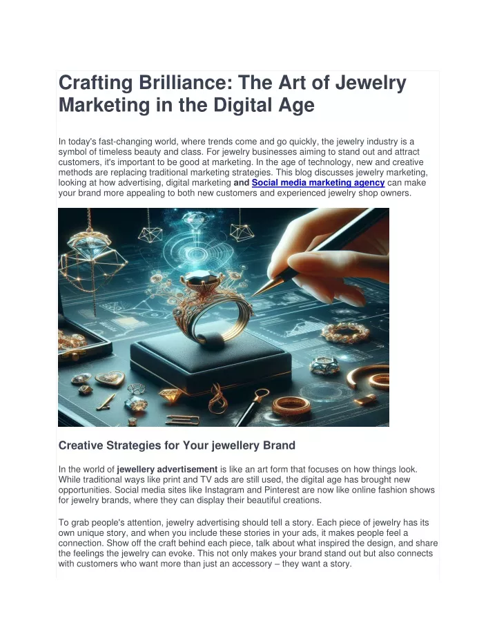 PPT - Elevating Your Jewelry Brand with Smart Marketing PowerPoint 