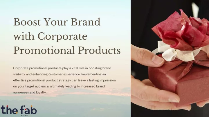 boost your brand with corporate promotional