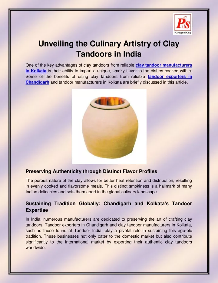 unveiling the culinary artistry of clay tandoors