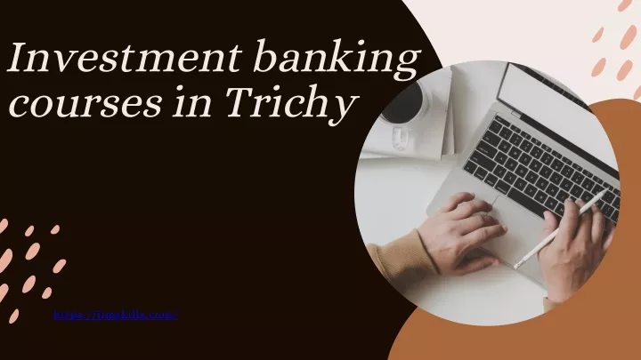 investment banking courses in trichy