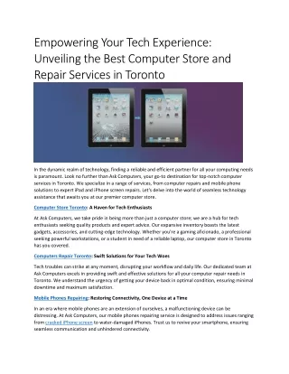 empowering your tech experience unveiling
