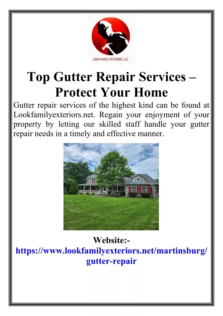 top gutter repair services protect your home