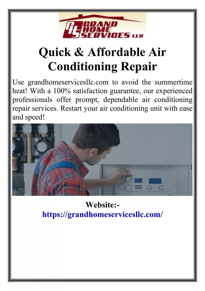 quick affordable air conditioning repair