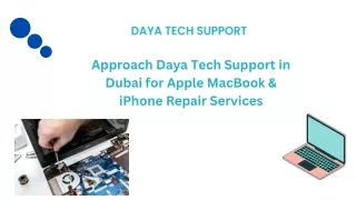 Daya Tech Support in Dubai Elevating iPhone and MacBook Repair with Transparency