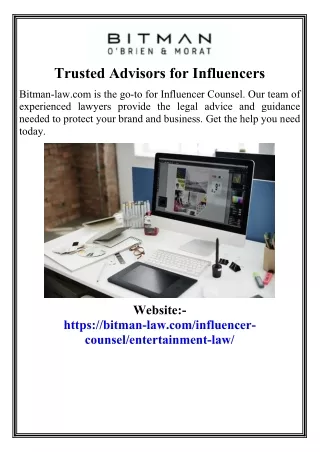 Trusted Advisors for Influencers