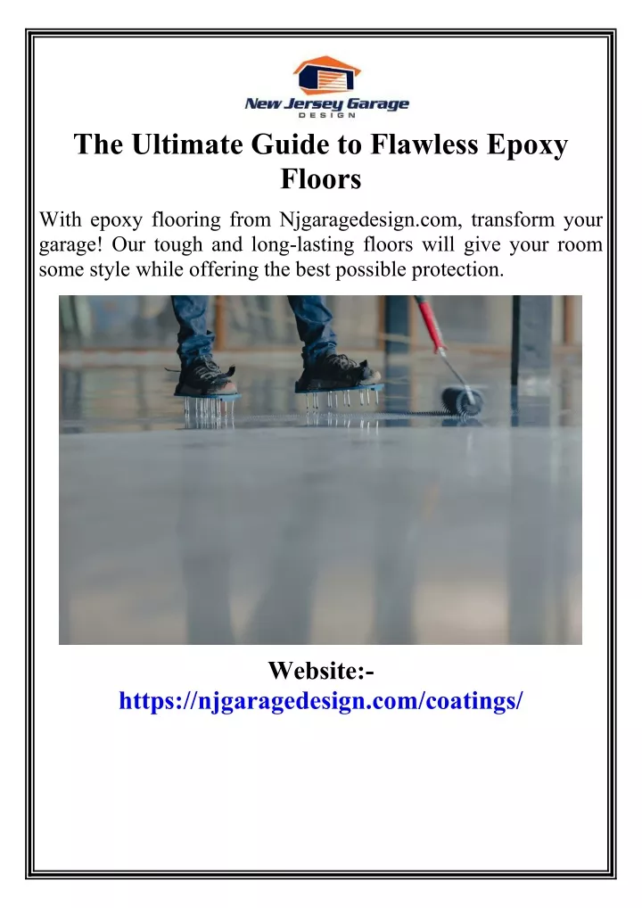the ultimate guide to flawless epoxy floors