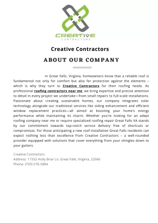 Creative Contractors