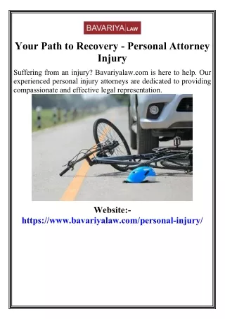Your Path to Recovery - Personal Attorney Injury