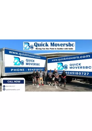 Welcome to Quick Movers BC - Your Premier Moving Service in British Columbia, Ca