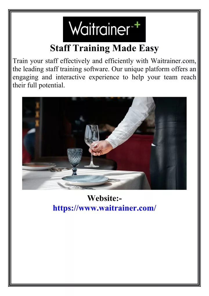 staff training made easy train your staff