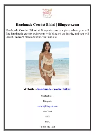 Handmade Crochet Bikini Blingcute.com