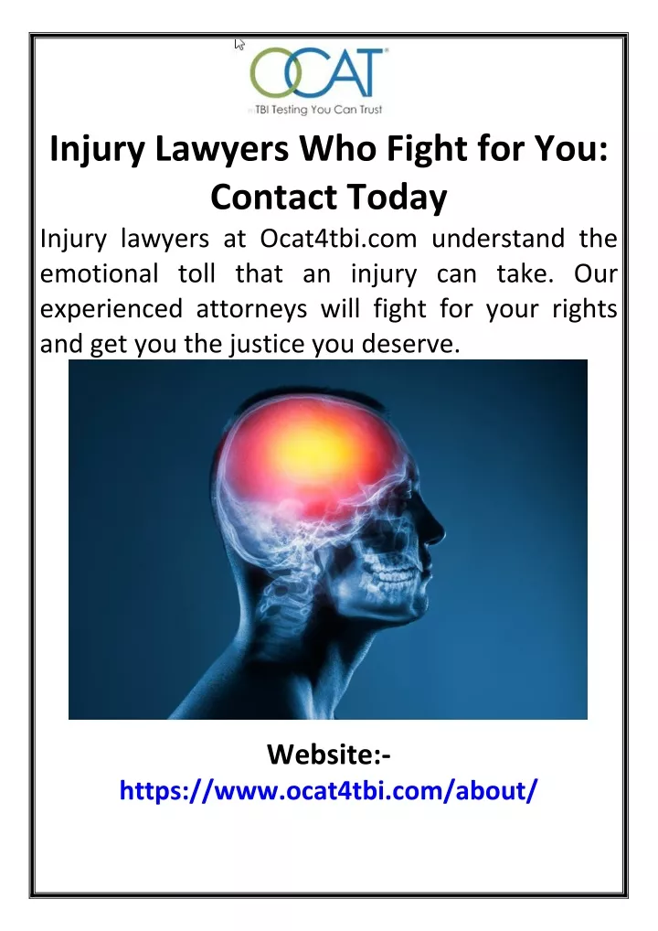 injury lawyers who fight for you contact today