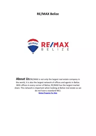 re max belize
