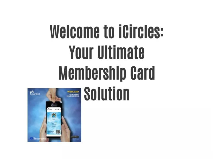 welcome to icircles your ultimate membership card