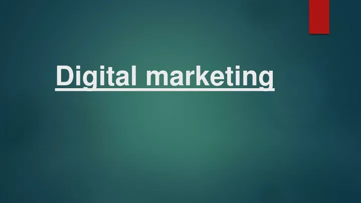 digital marketing