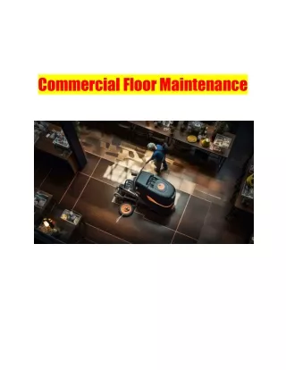 Commercial Floor Maintenance