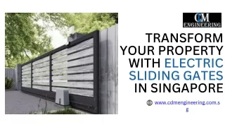 Transform Your Property with Electric Sliding Gates