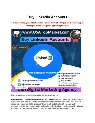 Buy Linkedin Accounts