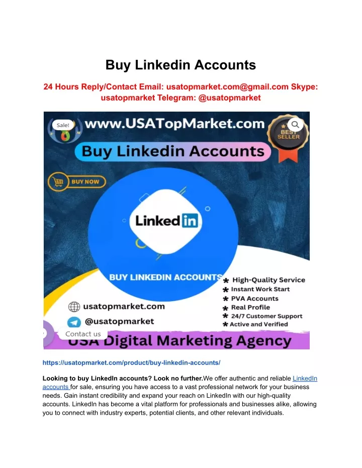 buy linkedin accounts