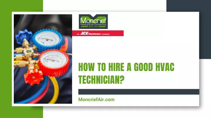 how to hire a good hvac technician