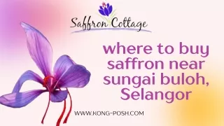 where to buy saffron near sungai buloh, Selangor