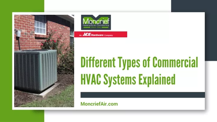 different types of commercial hvac systems