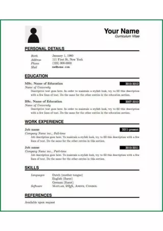 Pattern Of Resume Format - Resume Format