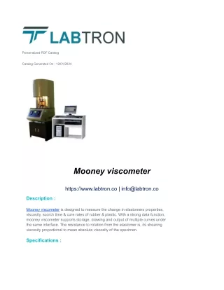 Mooney viscometer