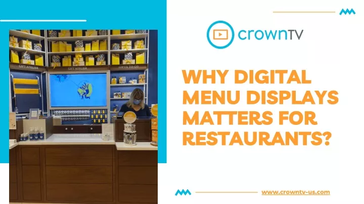 why digital menu displays matters for restaurants