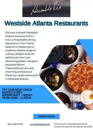 Westside Atlanta Restaurants - Humble Pie