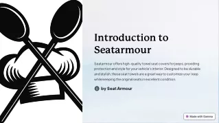 Introduction to Seatarmour