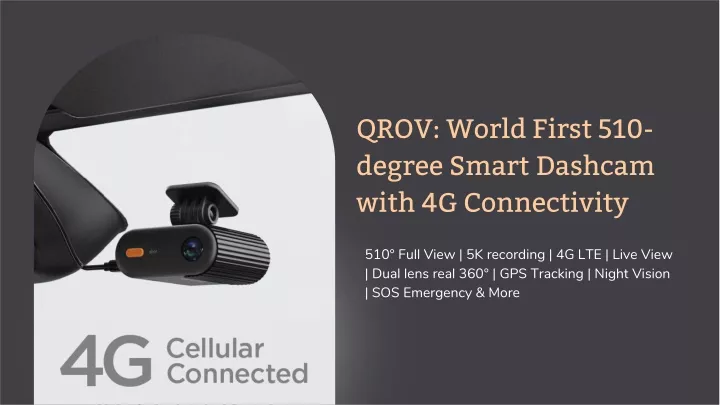 qrov world first 510 degree smart dashcam with