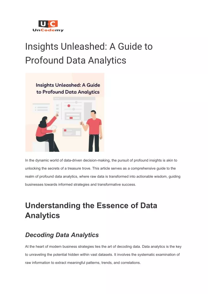 insights unleashed a guide to profound data