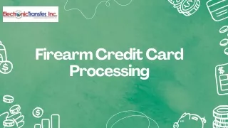 Firearm Credit Card Processing