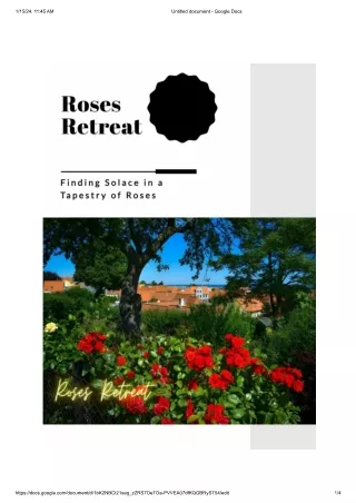 Roses Retreat-Finding Solace in a Tapestry of Roses