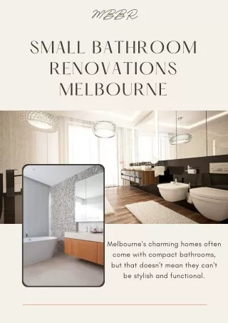 Small Bathroom Renovations Melbourne